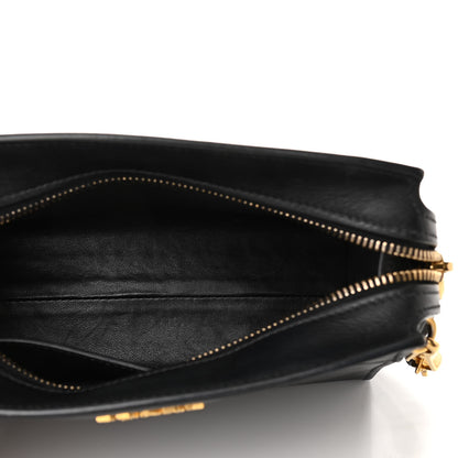 Prada Saffiano City Calfskin Esplanade Crossbody Bag Black 5 of 9