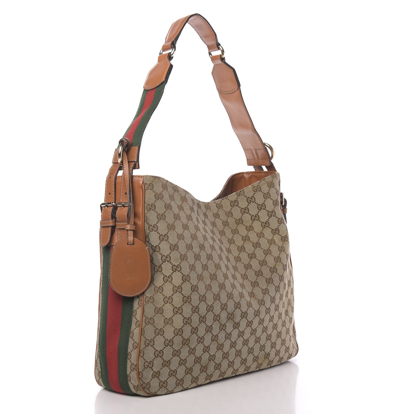 Monogram Medium Heritage Shoulder Bag Light Tobacco