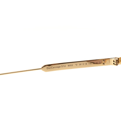 Christian Dior DiorCannage S1U Metal Sunglasses Gold 6 of 8