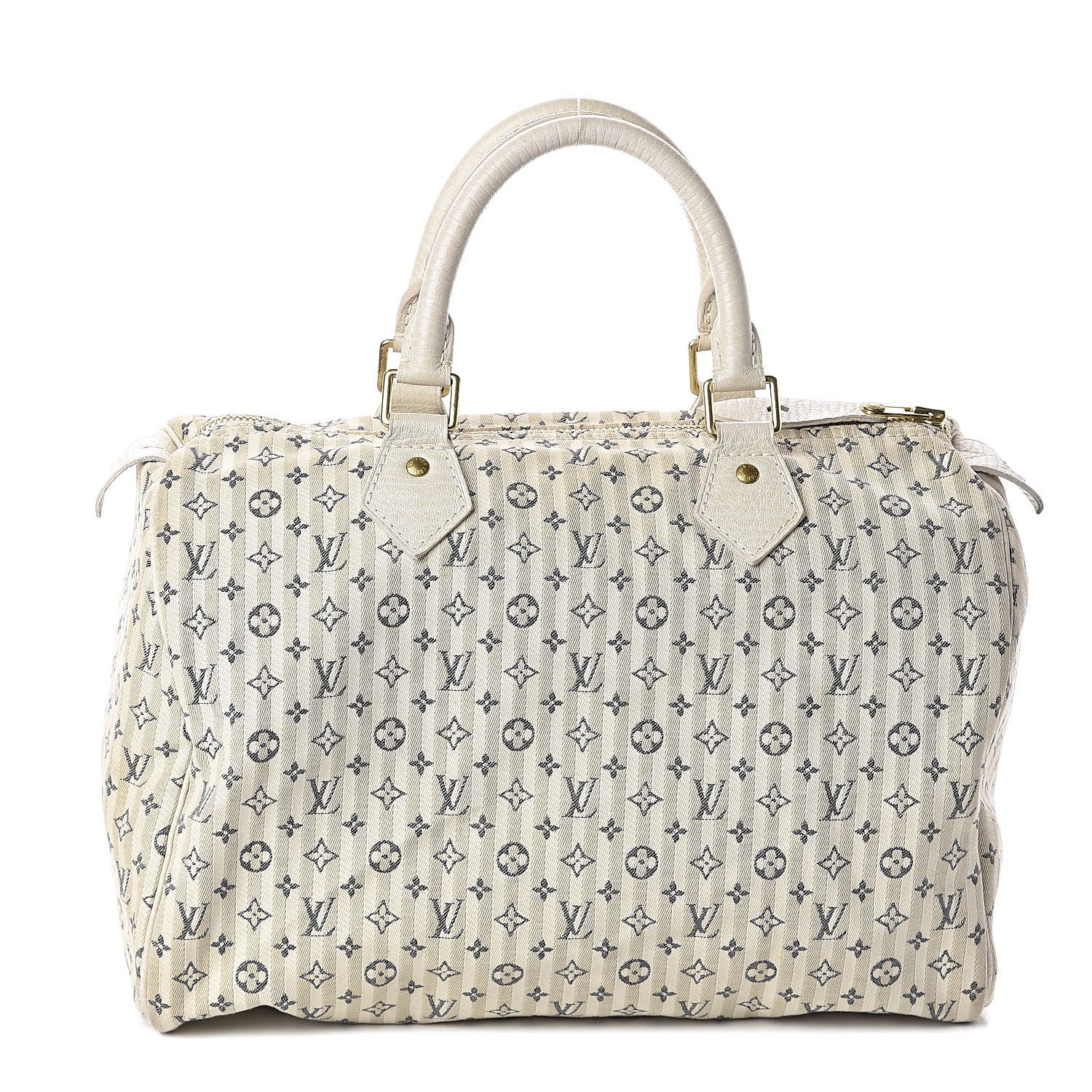 Louis Vuitton Mini Lin Croisette Speedy 30 Blue 1 of 11