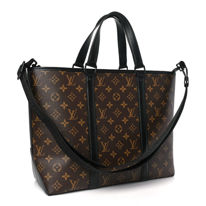 Louis Vuitton Monogram Macassar Weekend Tote PM 4 of 10