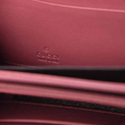 Gucci Monogram Margaux Calfskin Sukey Zip Around Wallet Beige Ebony Vintage Rose 6 of 8