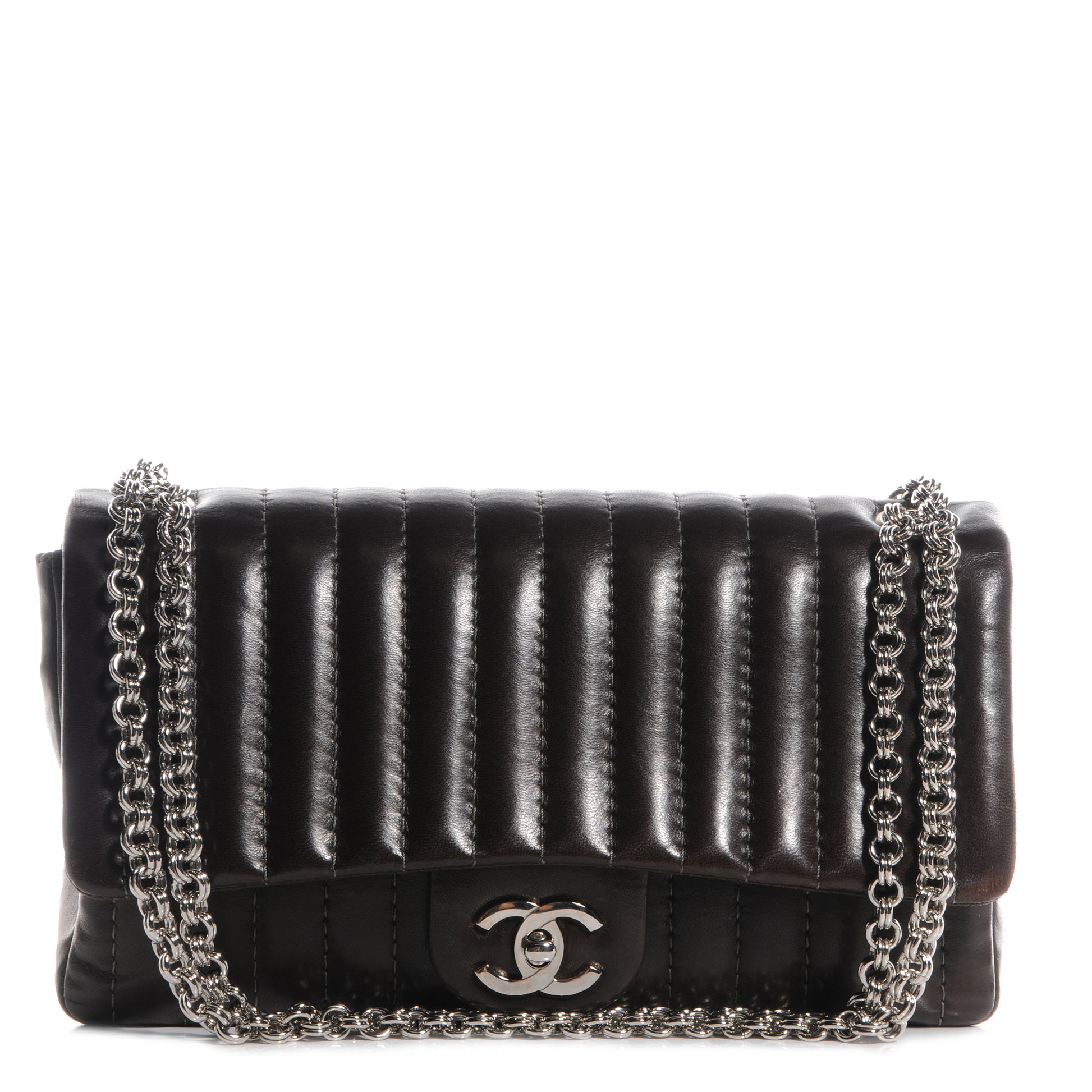 Chanel Lambskin Vertical Quilt Medium Flap Brown 1 of 9