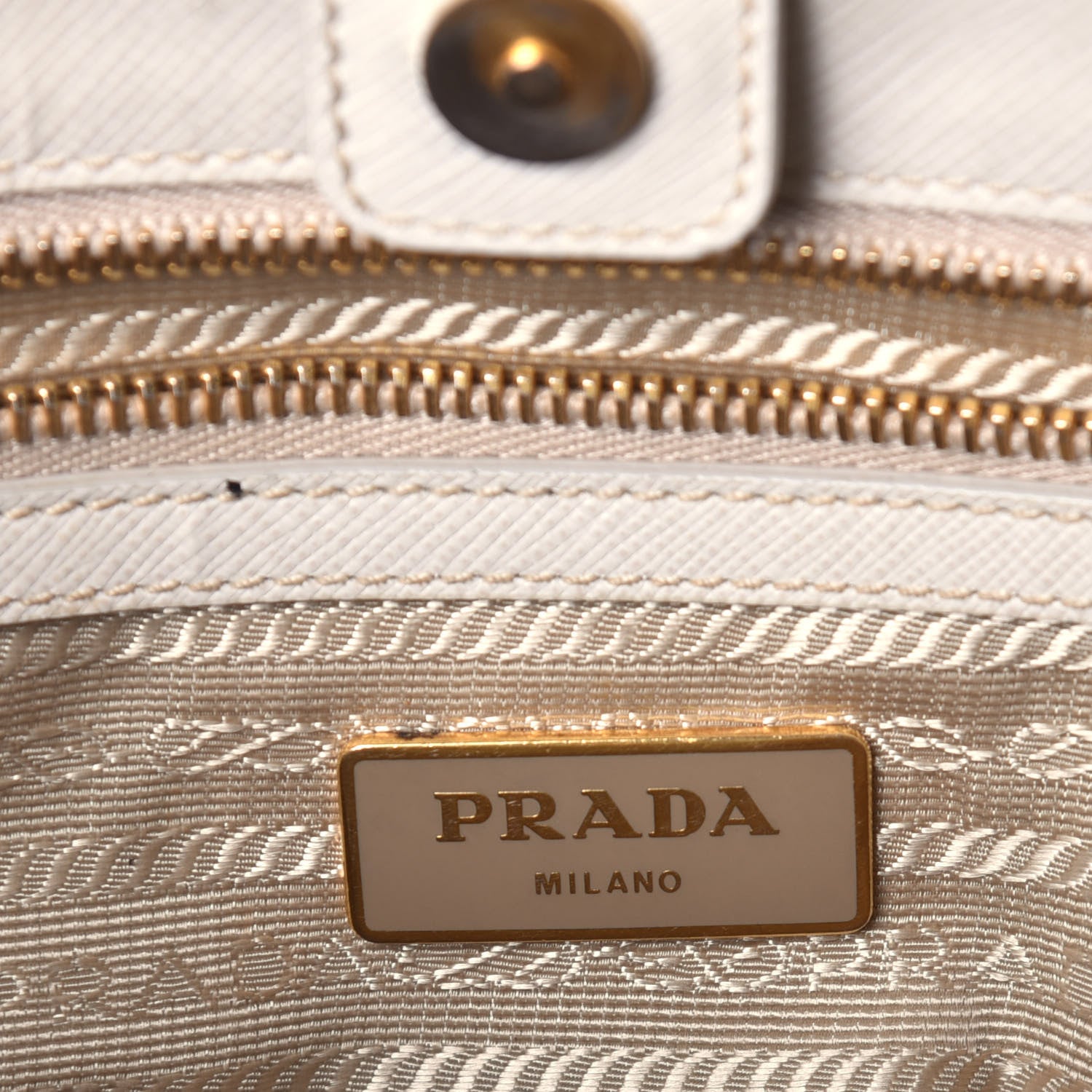 Prada Saffiano Lux Medium Tote Talco 7 of 12