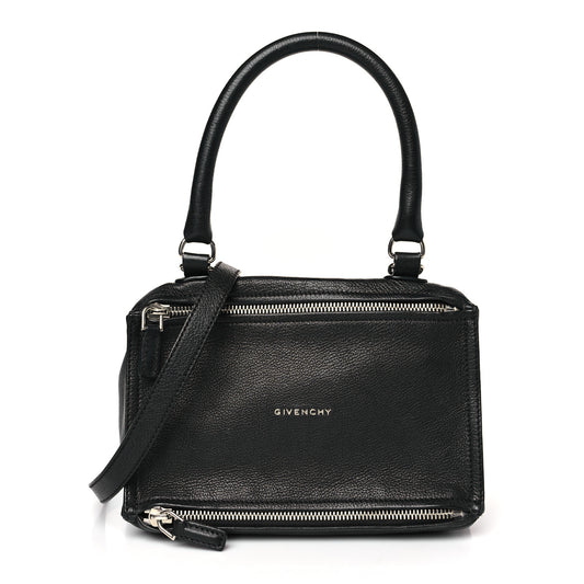 Sugar Goatskin Small Pandora Black