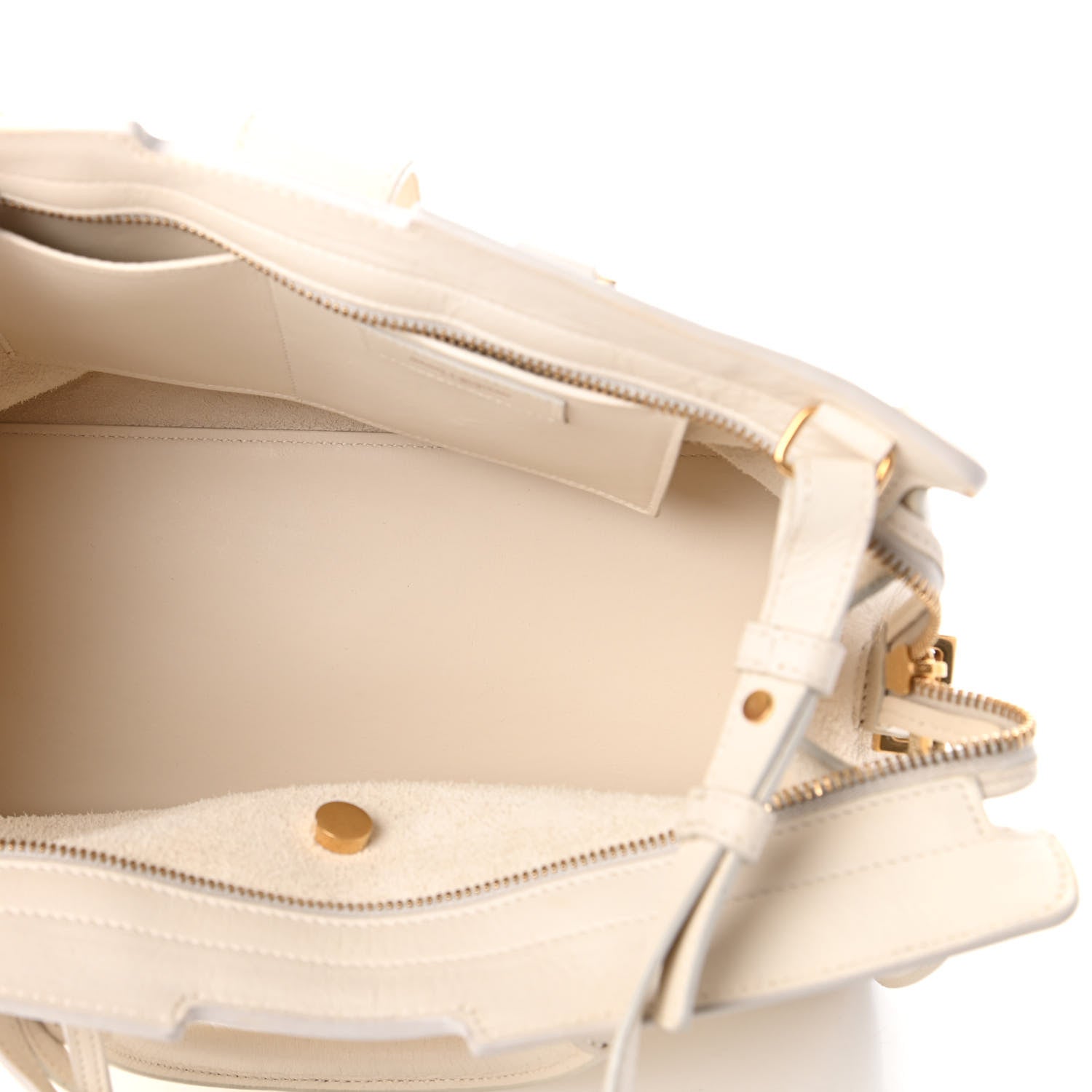 Saint Laurent Calfskin Small Classic Y Cabas White 5 of 10