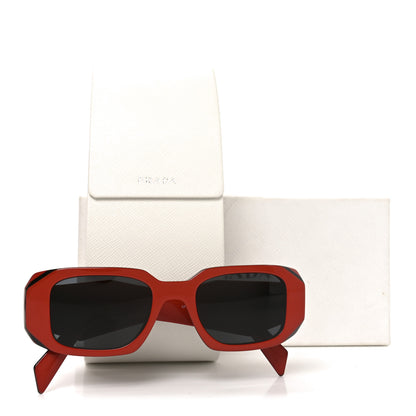 Prada Acetate Symbole Sunglasses SPR 17W Orange Black 7 of 7