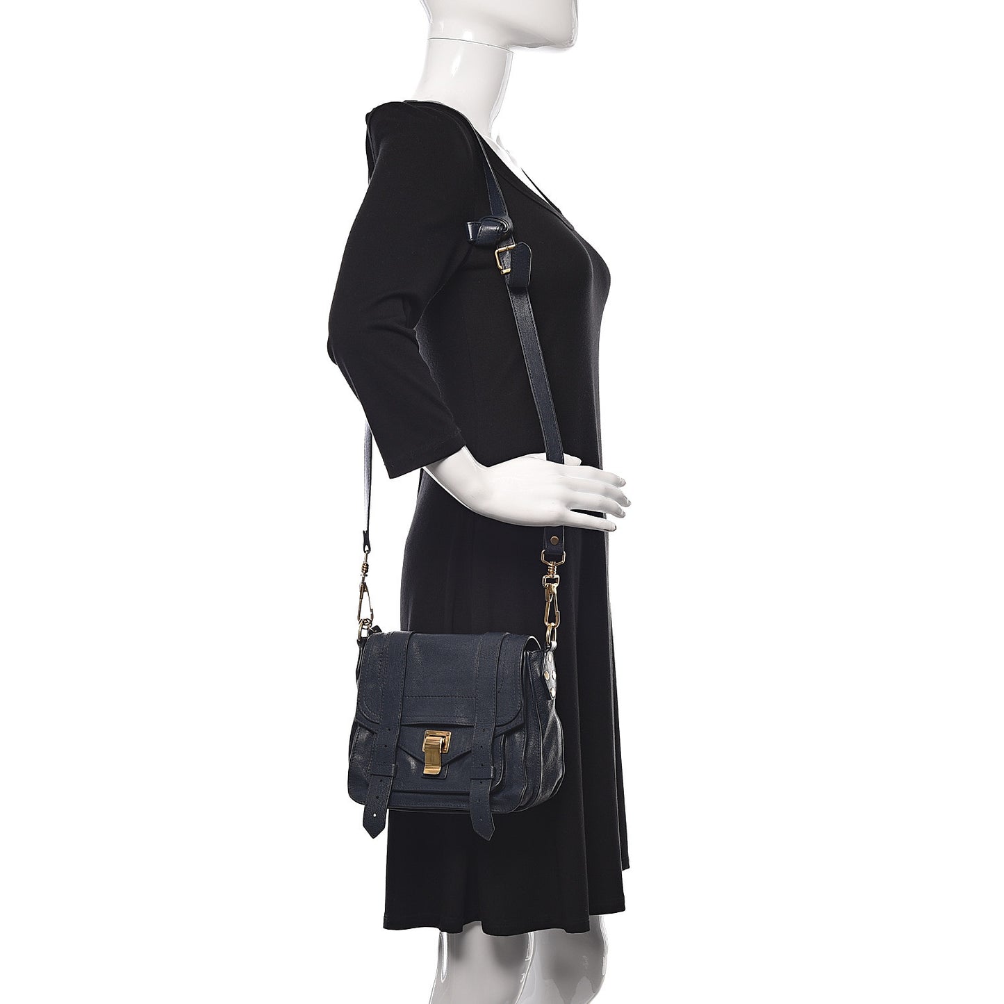 Lambskin PS1 Mini Crossbody Bag Indigo