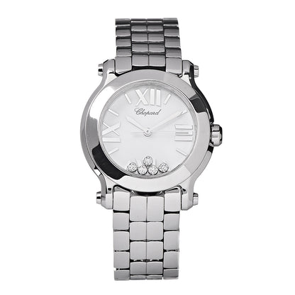 Chopard Stainless Steel 5 Diamond 30mm Happy Sport Quartz Watch 1 of 8