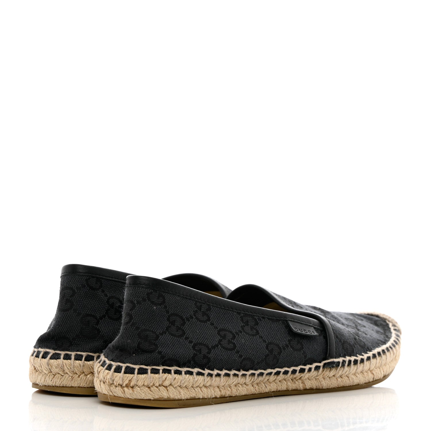 Gucci Monogram Espadrilles 37 Black 4 of 10