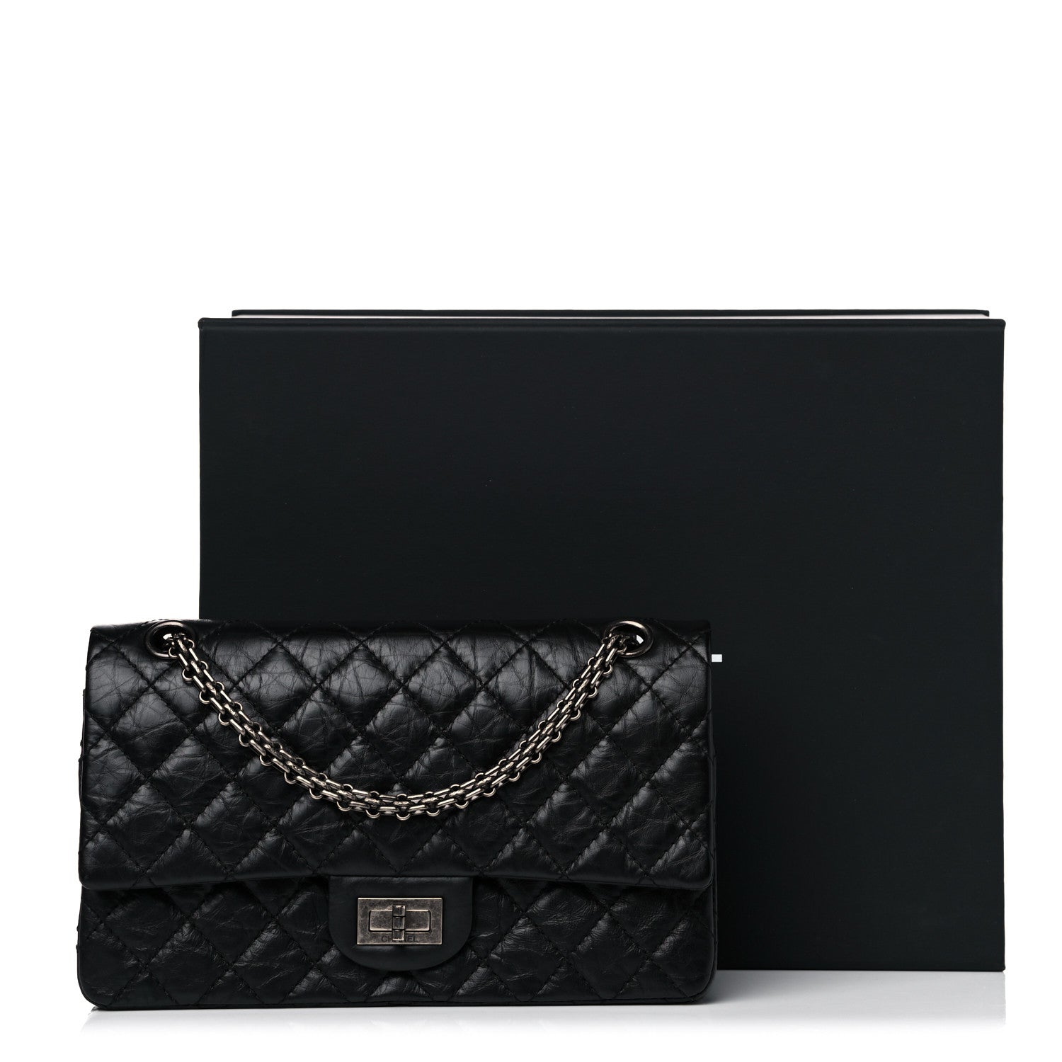 Chanel Aged Calfskin Quilted 2.55 Reissue 225 Flap Black 16 of 16