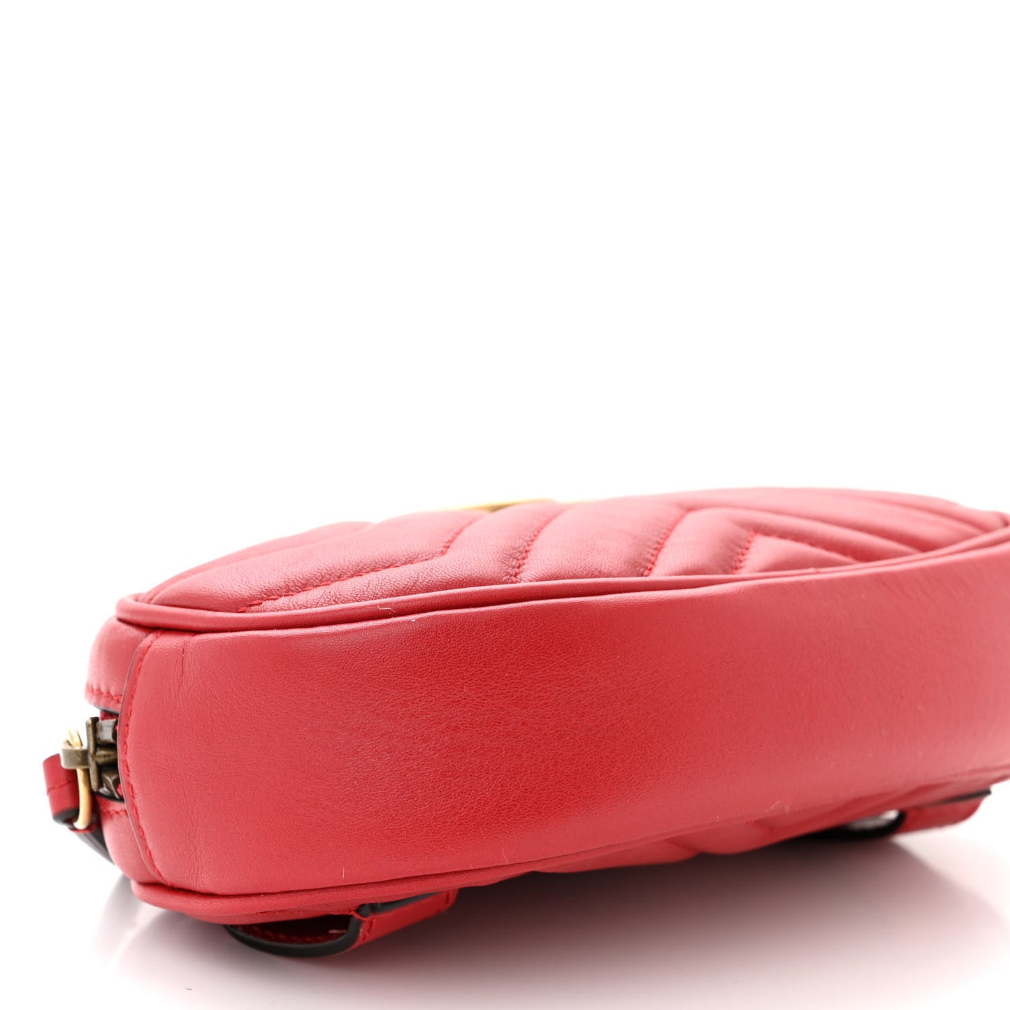Calfskin Matelasse GG Marmont Belt Bag 85 34 Hibiscus Red