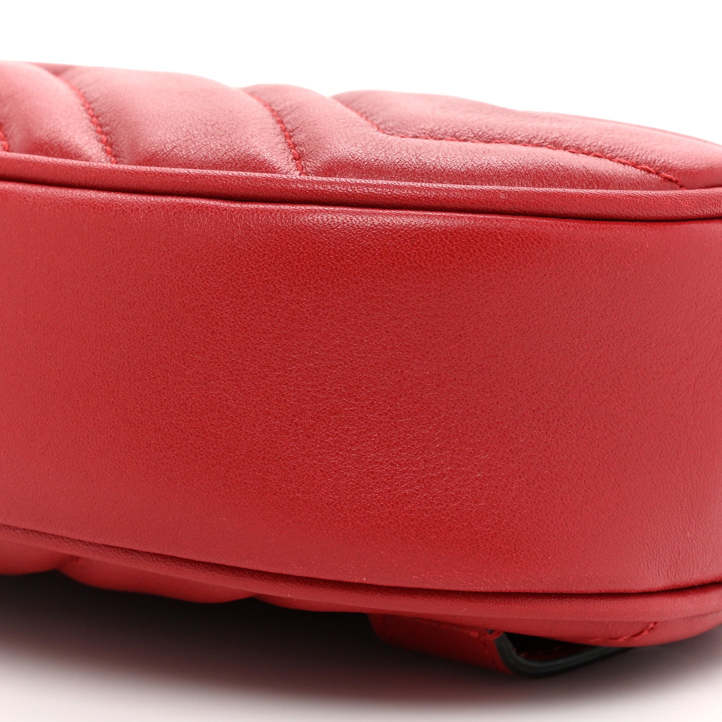 Calfskin Matelasse GG Marmont Belt Bag 85 34 Hibiscus Red