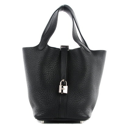 Hermes Taurillon Clemence Picotin Lock 18 PM Black 1 of 10