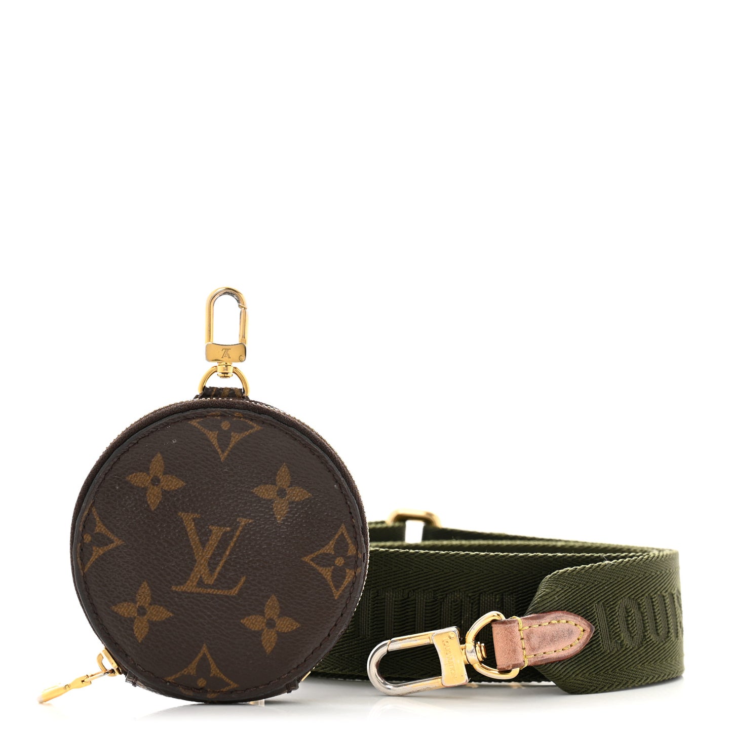 Monogram Multi Pochette Accessories Bandouliere Shoulder Strap Kaki