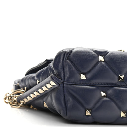 Valentino Garavani Nappa Small Candystud Crossbody Navy 7 of 9