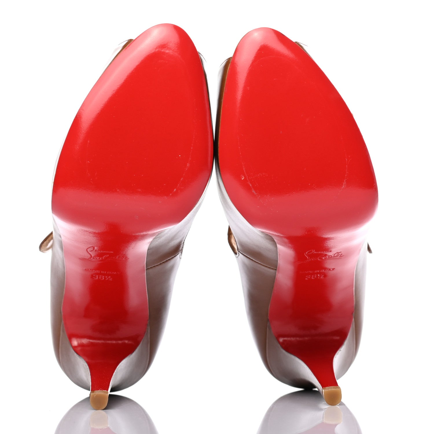 Christian Louboutin Calfskin Alta Iowa 120 Pumps 38.5 Marrone 5 of 7