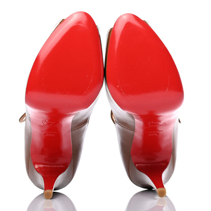 Christian Louboutin Calfskin Alta Iowa 120 Pumps 38.5 Marrone 5 of 7