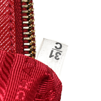 Prada Saffiano Small Galleria Double Zip Tote Fuoco 7 of 12