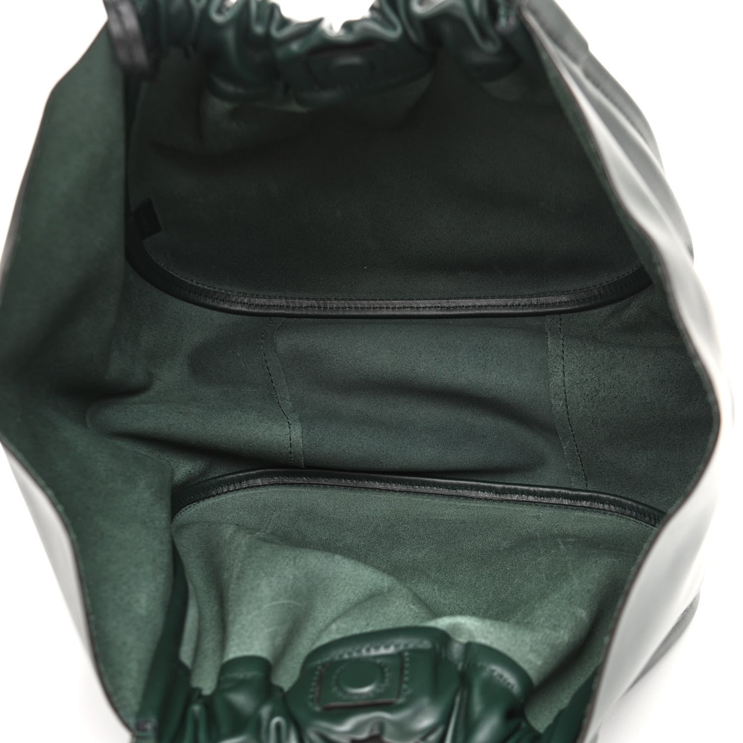 Proenza Schouler Calfskin XL Ruched Tote Petrol Green 7 of 12