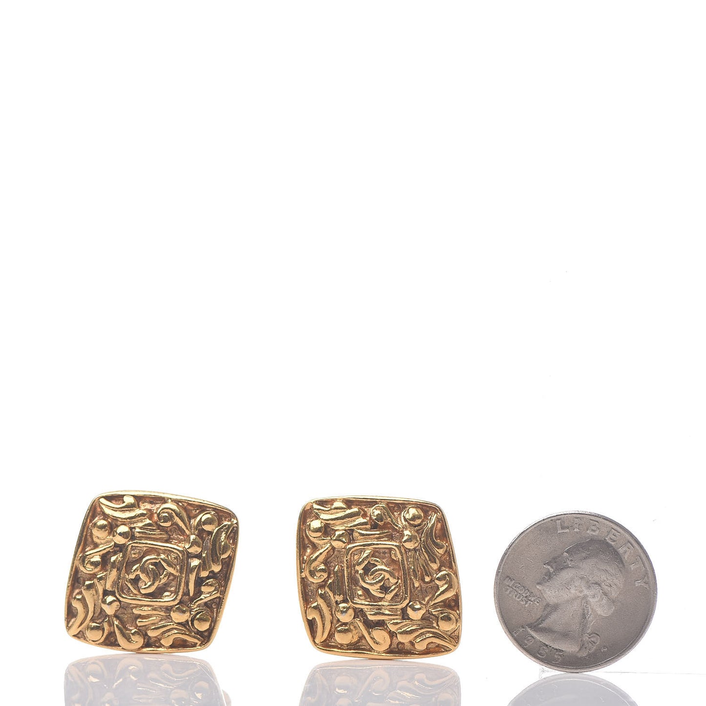 CC Diamond Shaped Cufflinks Gold