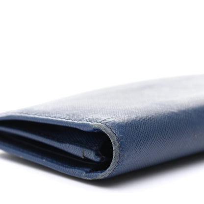 Prada Saffiano Long Wallet Bluette 13 of 13