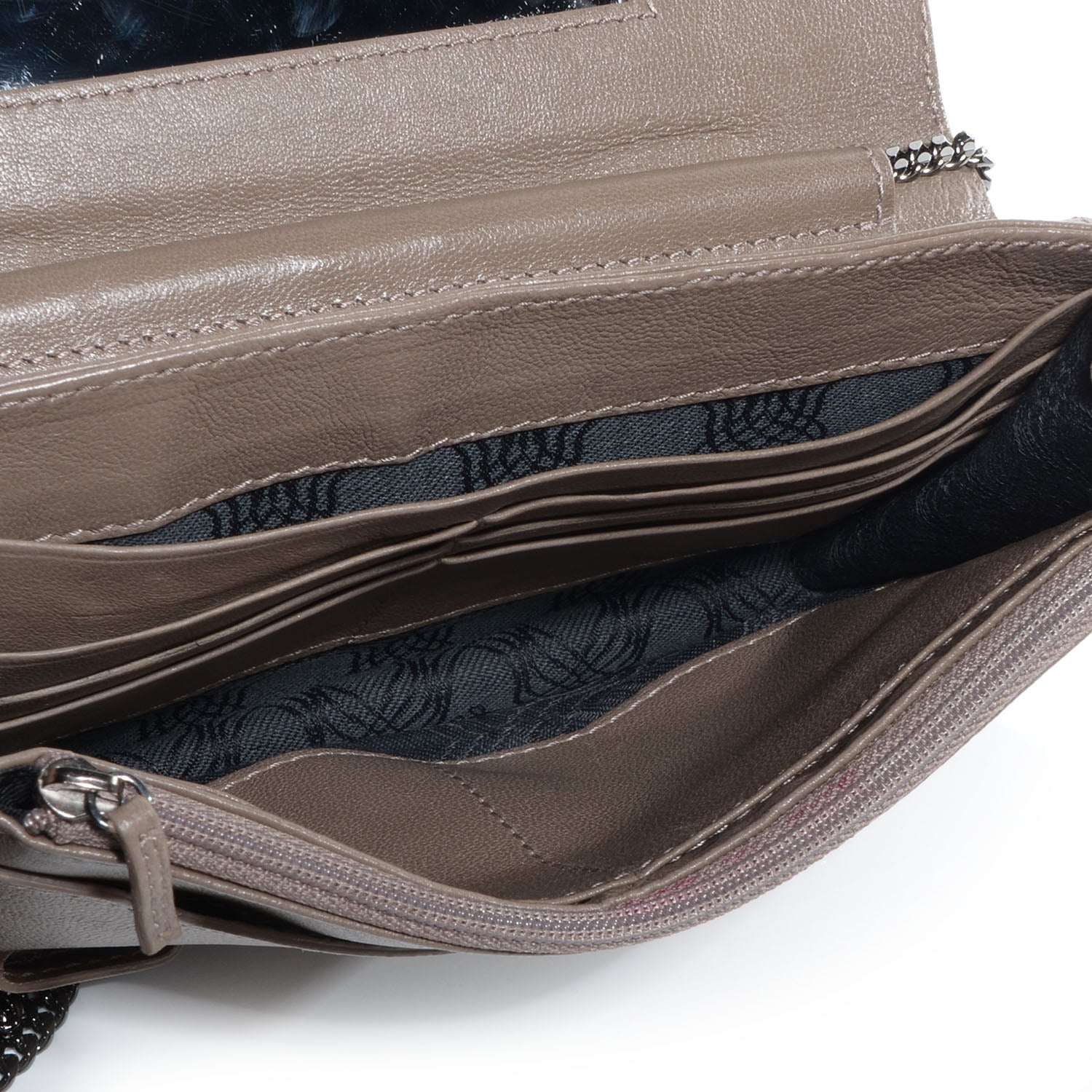 Proenza Schouler Leather PS1 Large Chain Wallet Smoke 5 of 7