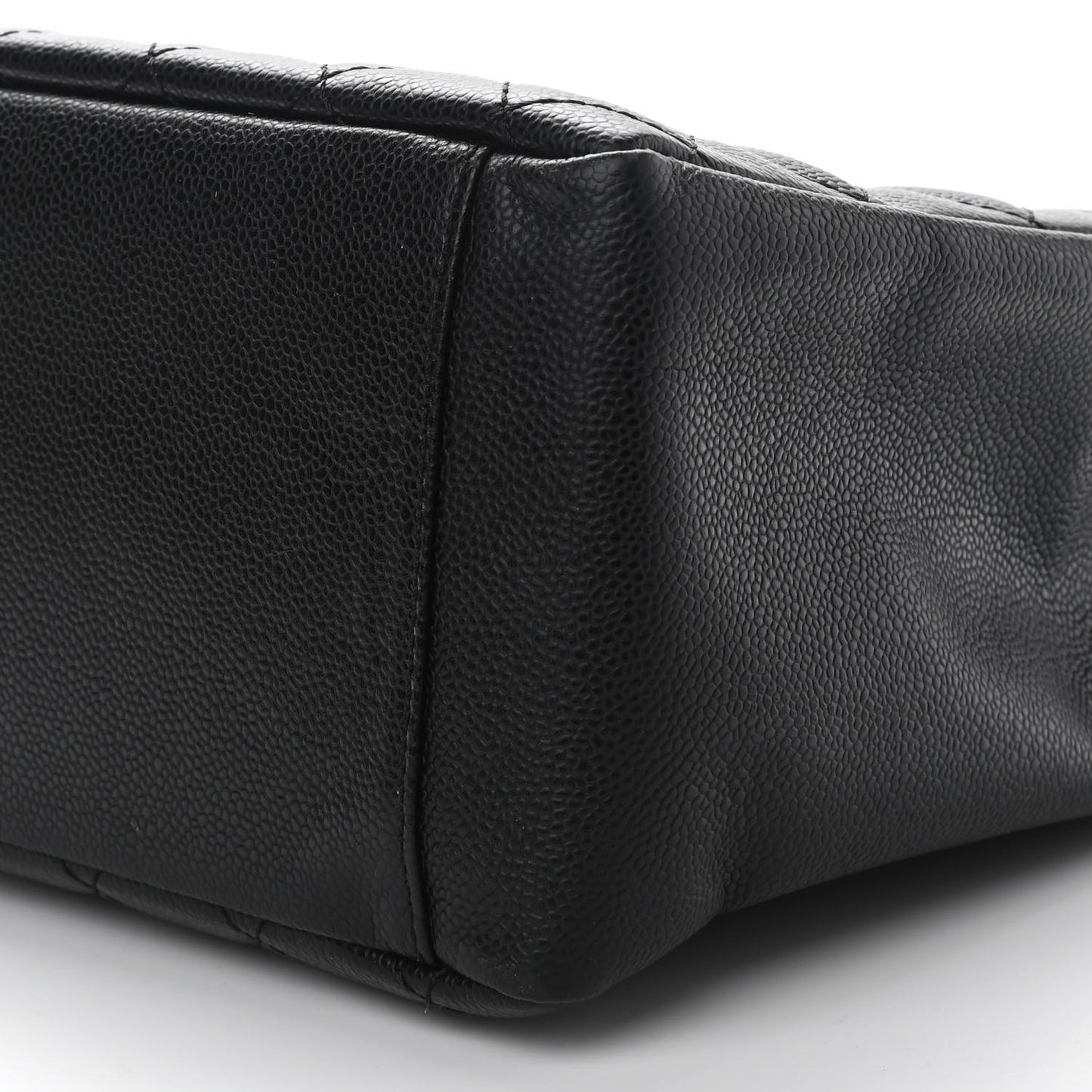 Caviar Quilted Grand Shopping Tote GST Black