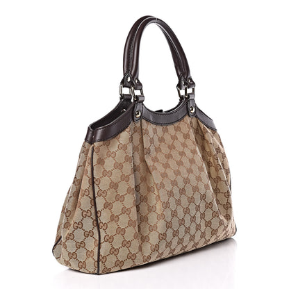 Gucci Monogram Medium Sukey Tote Dark Brown 3 of 9