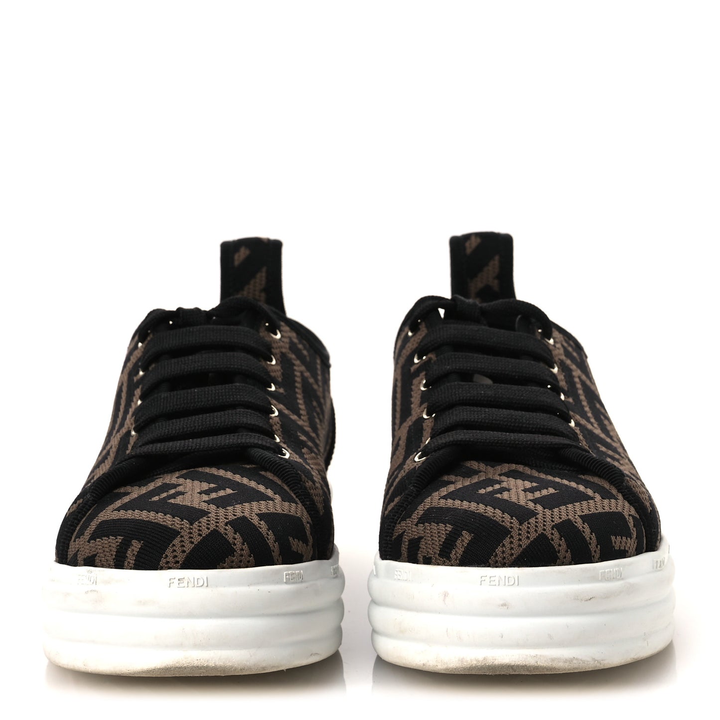 Fabric FF Micro-Perforated Rise Low Top Sneakers 36.5 Tobacco Black