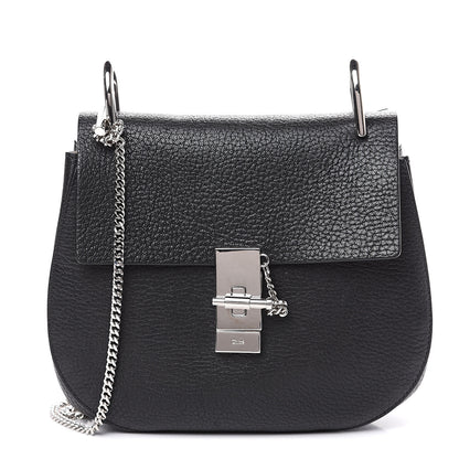 Chloe Grained Lambskin Drew Shoulder Bag Black 1 of 9
