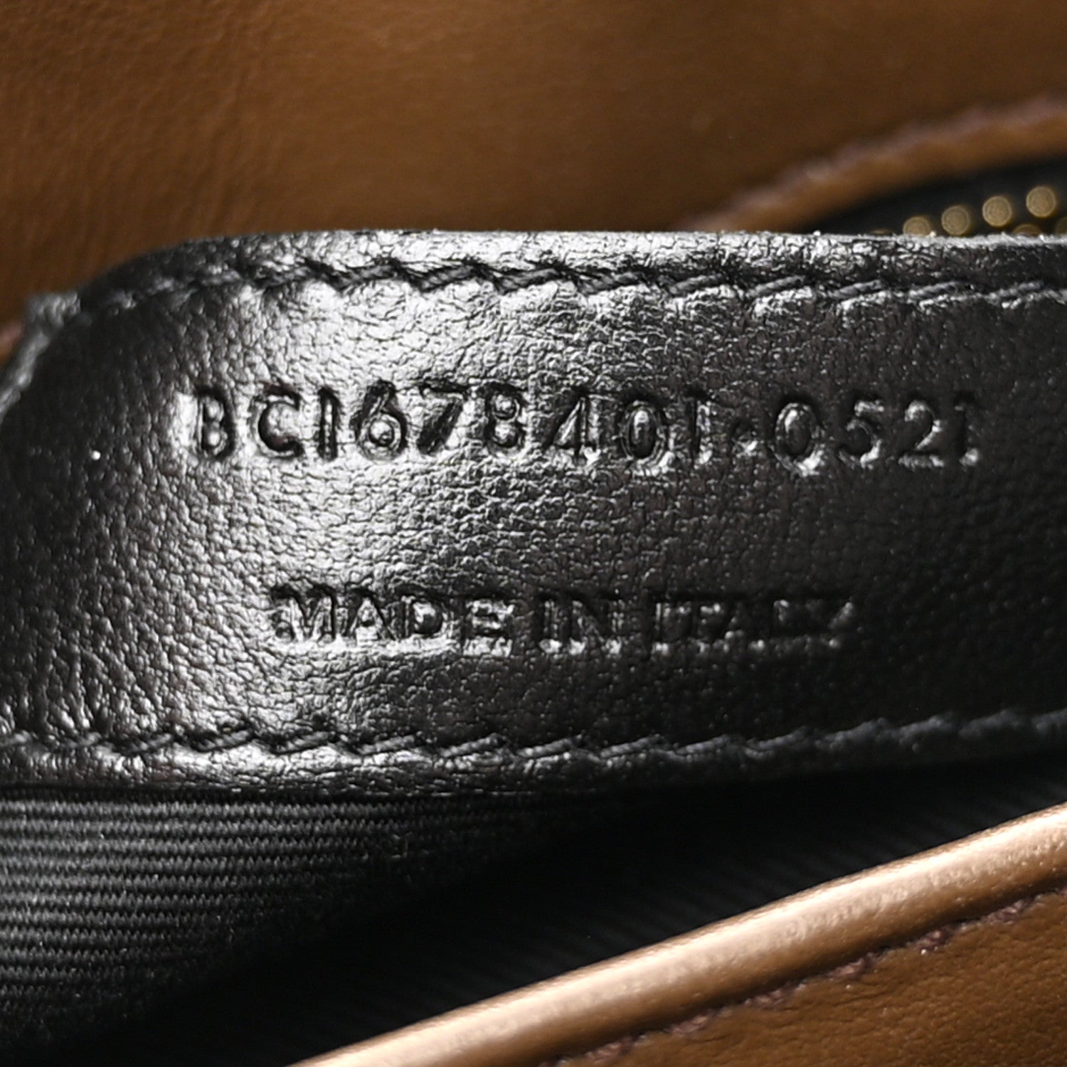 Saint Laurent Calfskin Y Quilted Monogram Toy Loulou Crossbody Bag Soil Brown 7 of 10