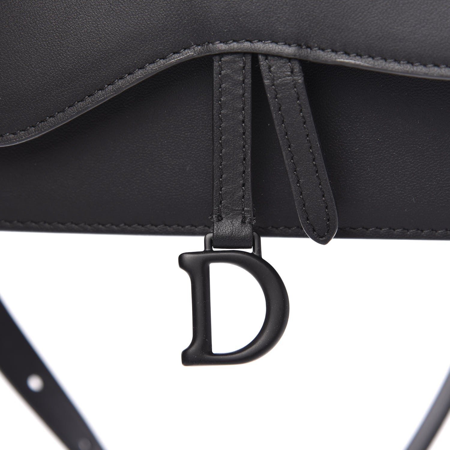 Christian Dior Ultra Matte Calfskin Saddle Belt Bag Black 9 of 9