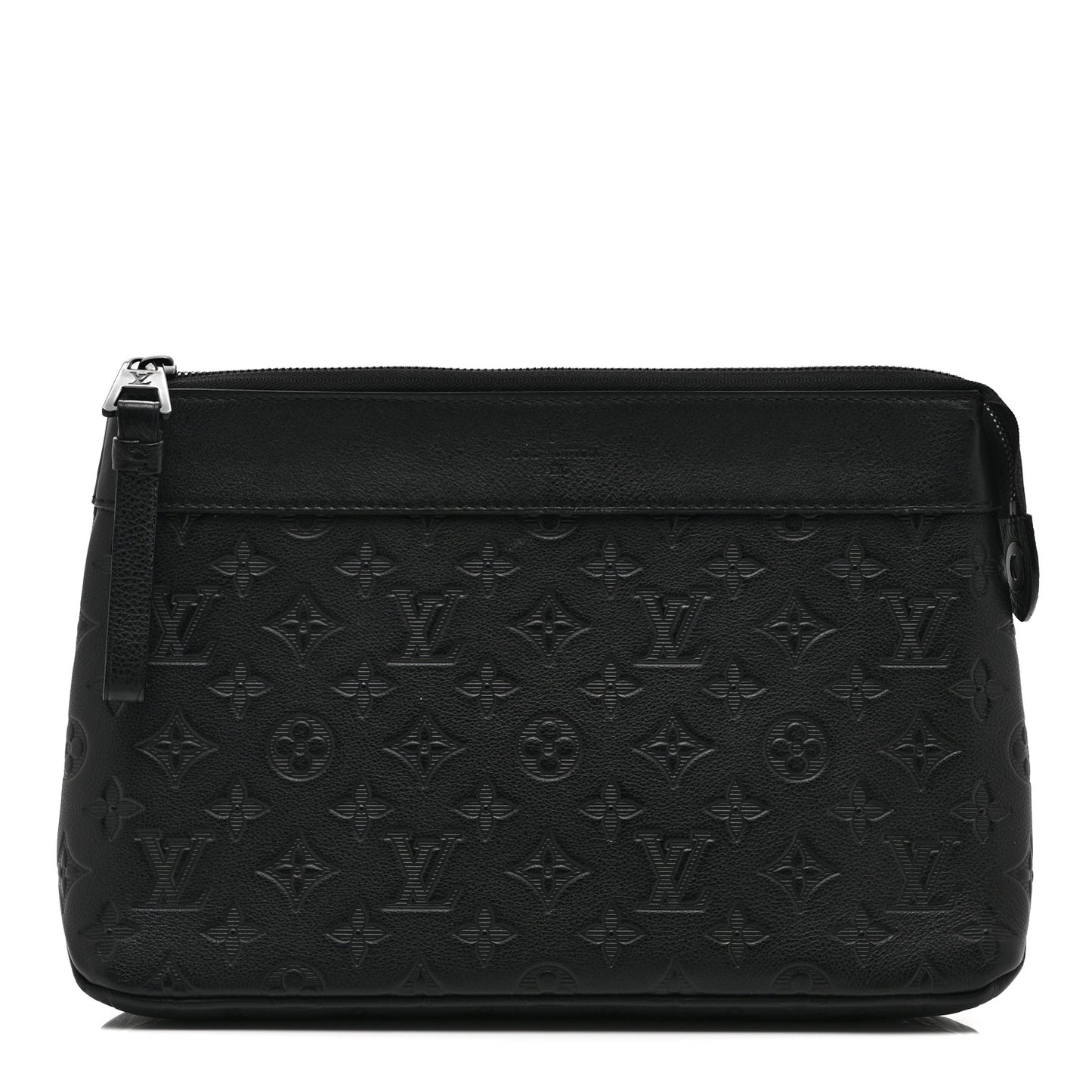 Shadow Calfskin Monogram Pochette Voyage Souple Black