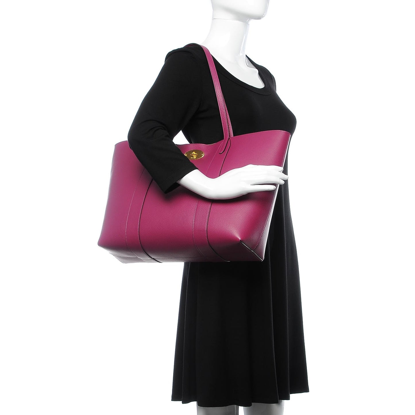Small Classic Grain Bayswater Tote Violet Clay