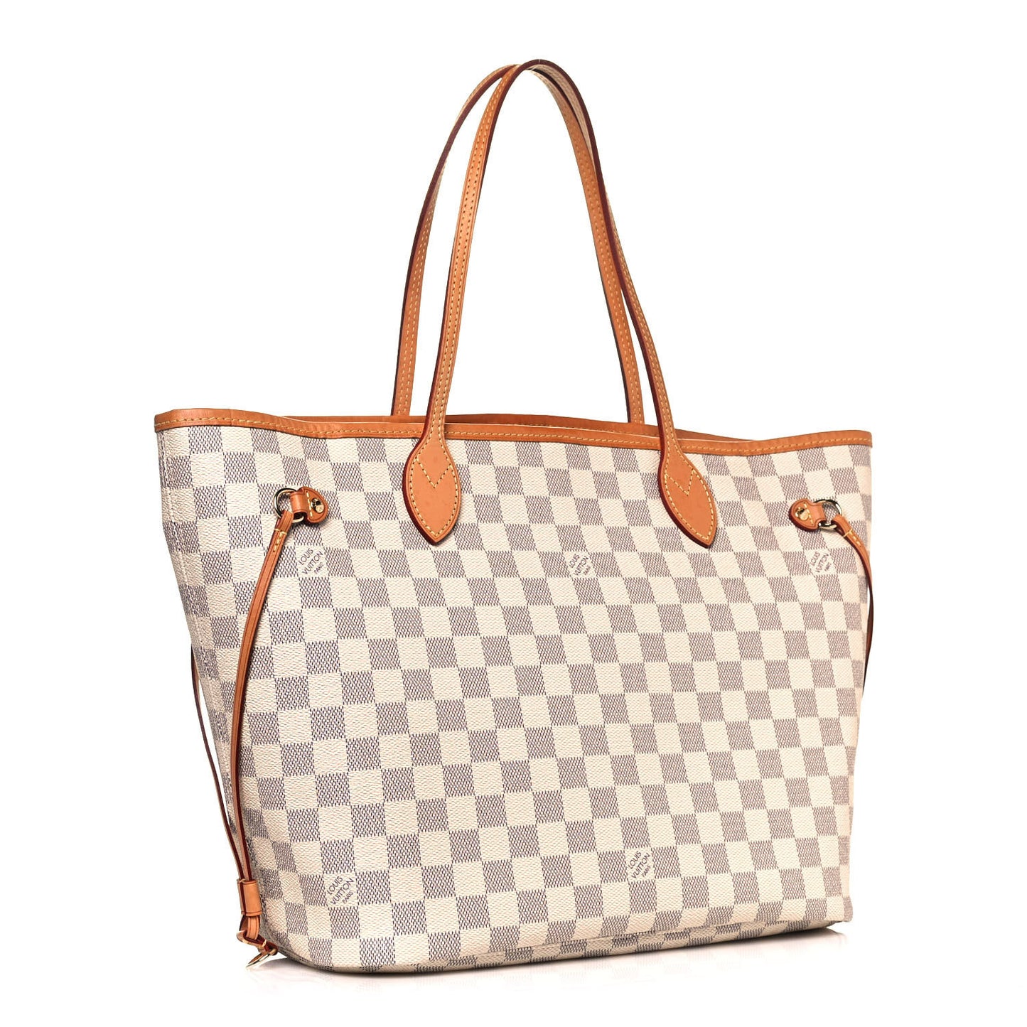 Damier Azur Neo Neverfull MM Rose Ballerine