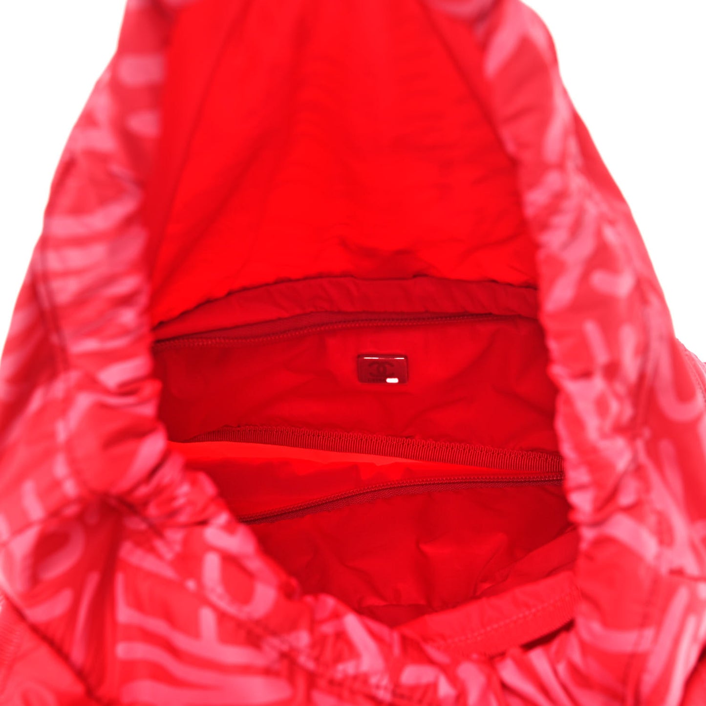 Nylon Printed Quilted Coco Neige Convertible Backpack Pink