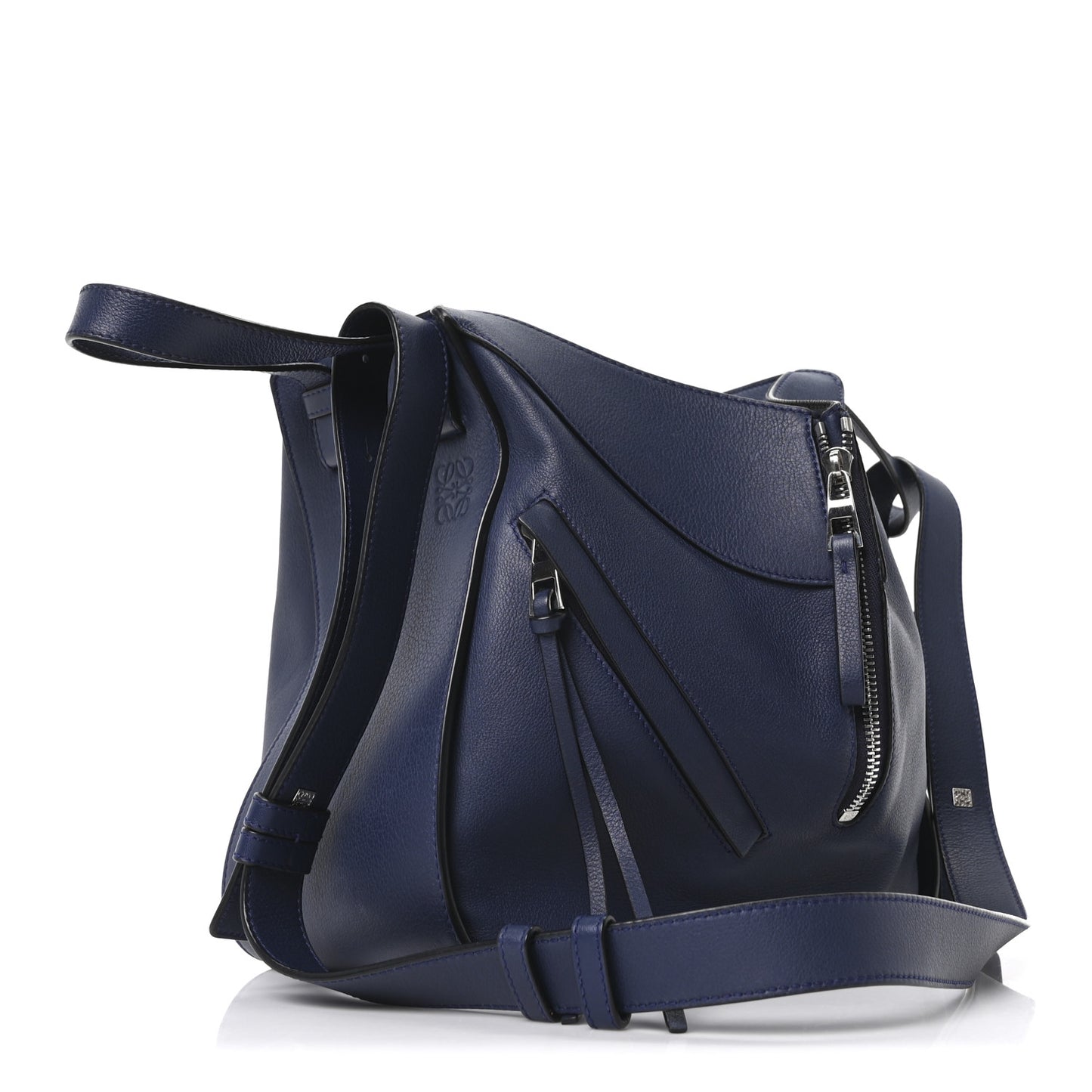 Calfskin Small Hammock Shoulder Bag Marine