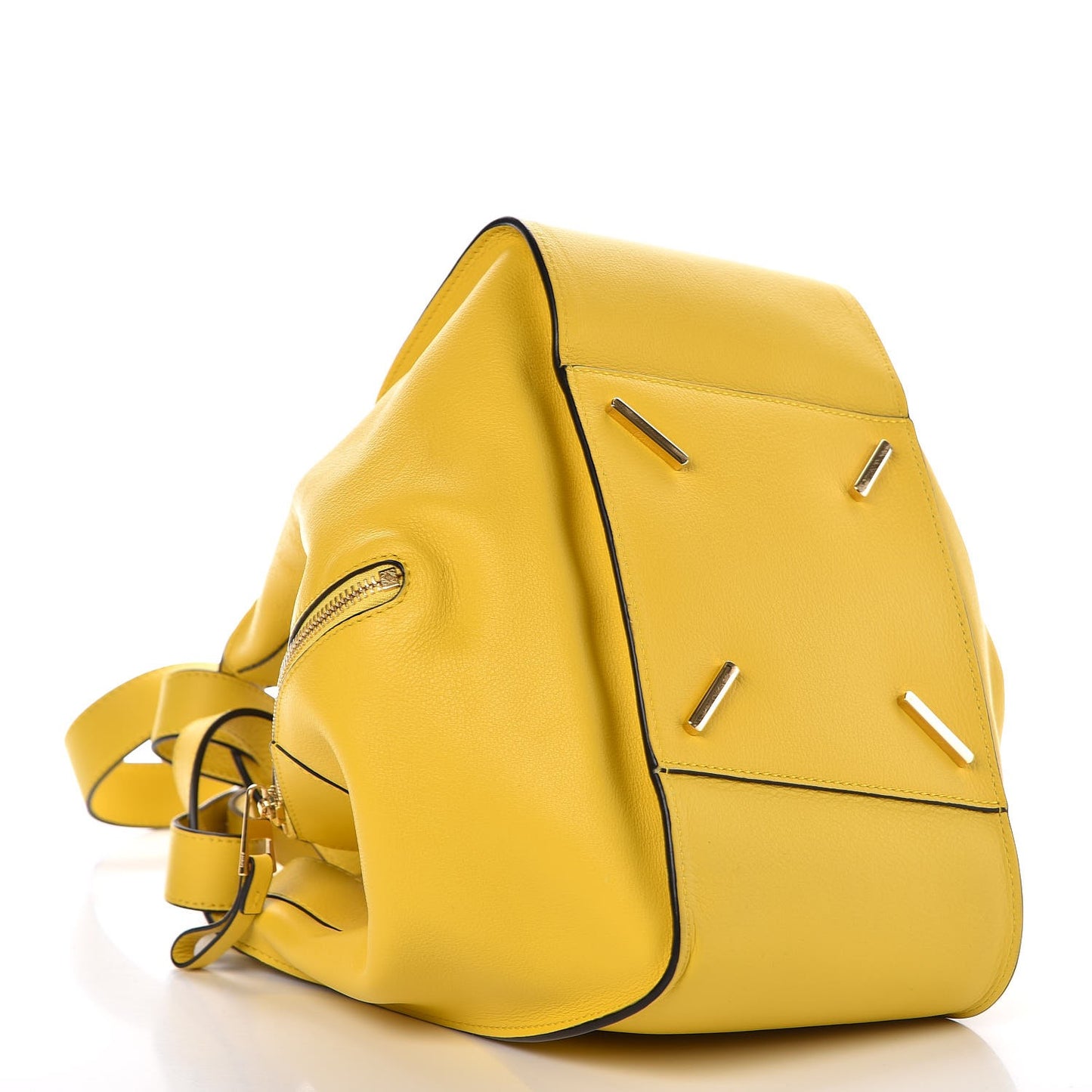 Calfskin Small Hammock Shoulder Bag Yellow