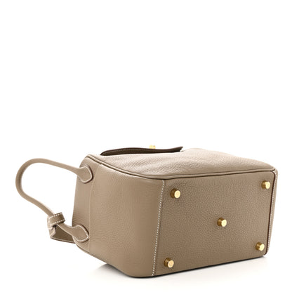 Hermes Taurillon Clemence Lindy 26 Etoupe 4 of 11