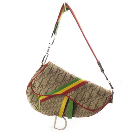 Monogram Rasta Saddle Bag Beige