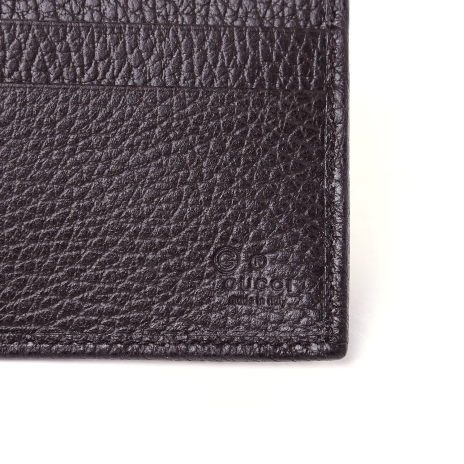 Gucci Monogram Mens Bi-Fold Wallet Brown 6 of 9