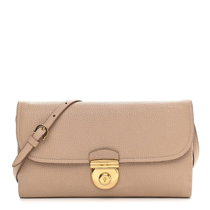Salvatore Ferragamo Calfskin Clutch Beige 1 of 13