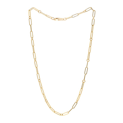 Roberto Coin 18K Yellow Gold Paper Clip Link Necklace 3 of 5
