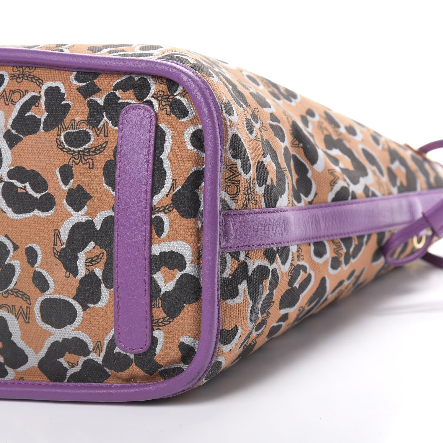 MCM Visetos Medium Project Reversible Shopper Tote Purple 15 of 17