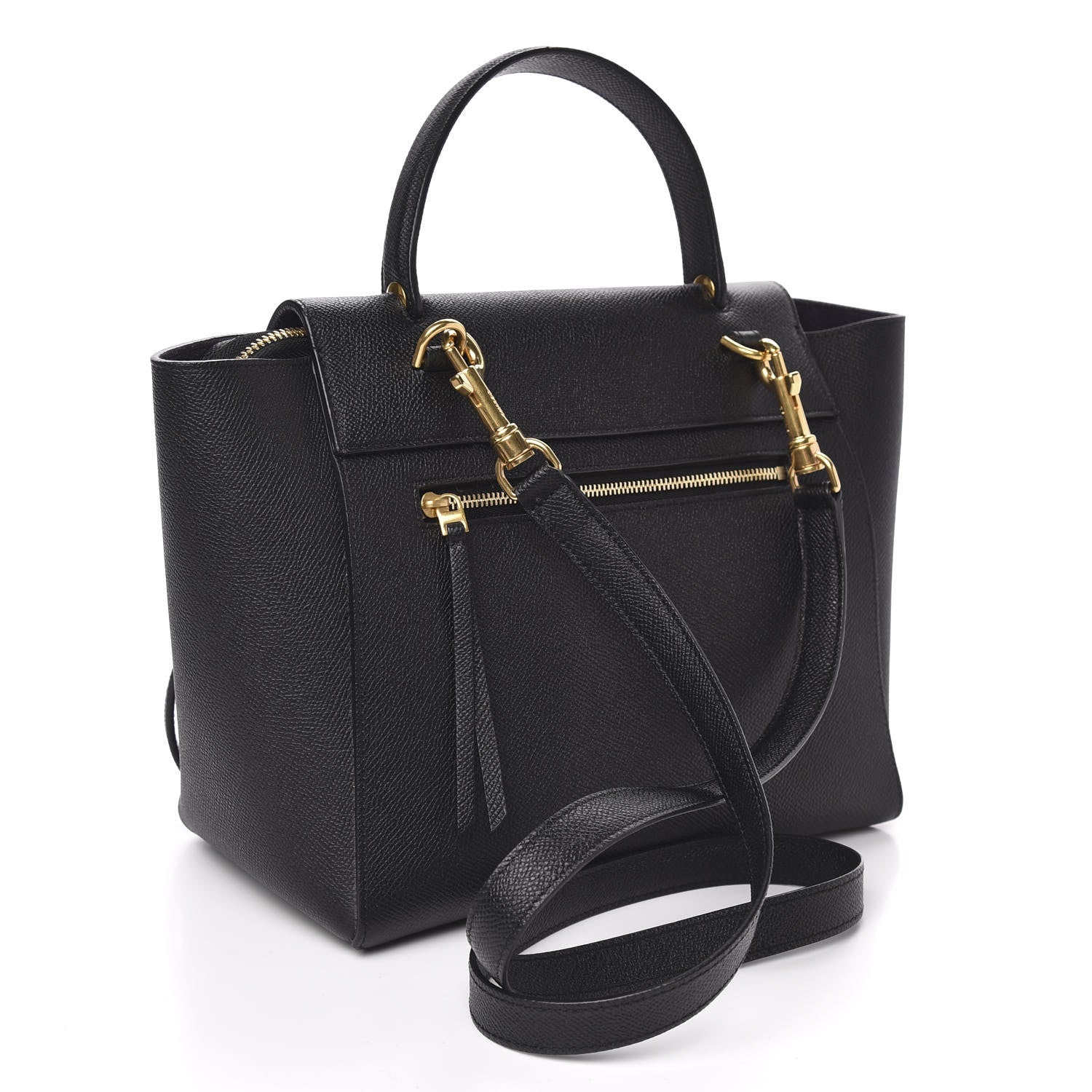 Celine Baby Grained Calfskin Mini Belt Bag Black 3 of 9