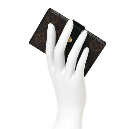 Louis Vuitton Monogram Gusset Card Holder Black 2 of 7