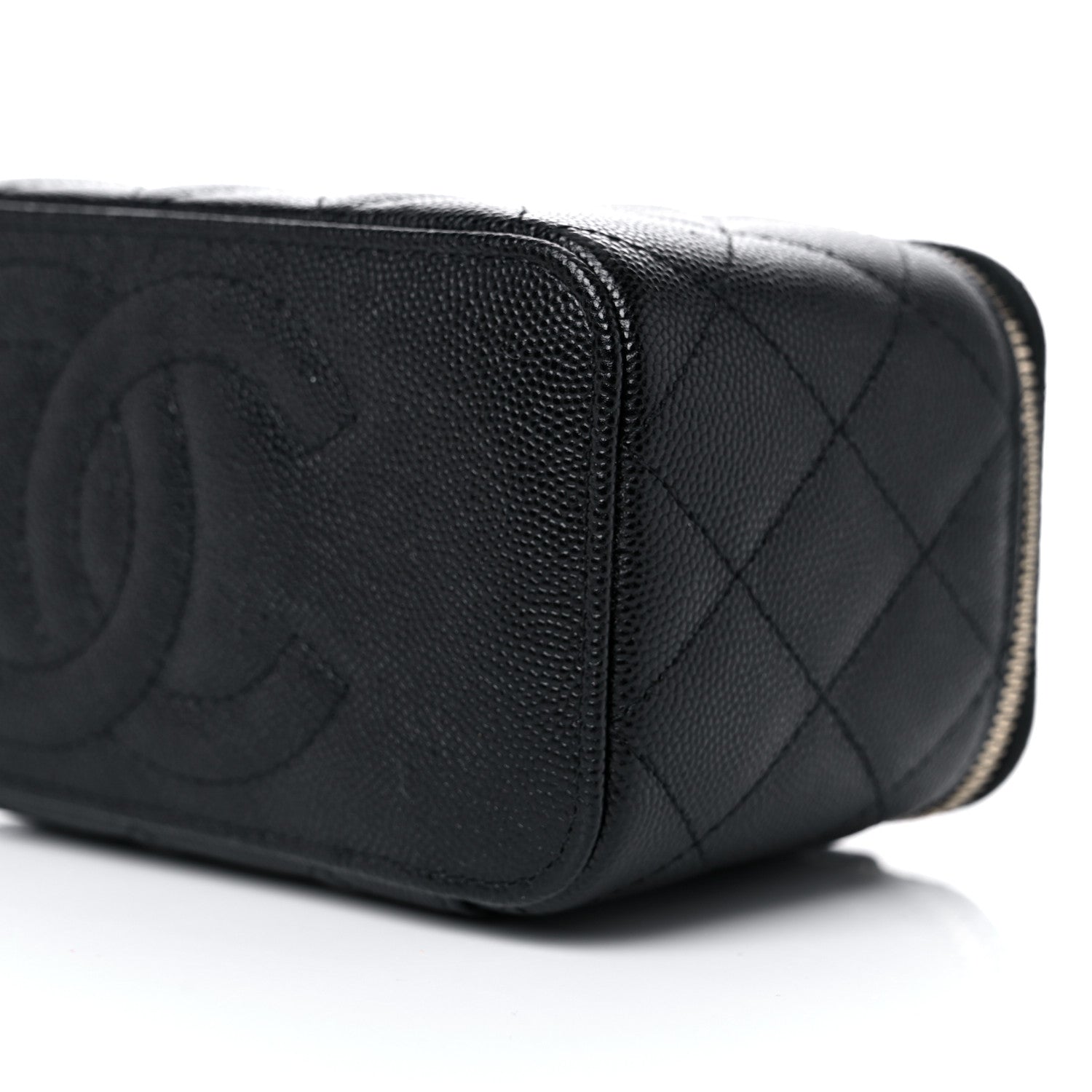 Chanel Caviar Quilted Small Vanity Case With Chain Black 8 of 10