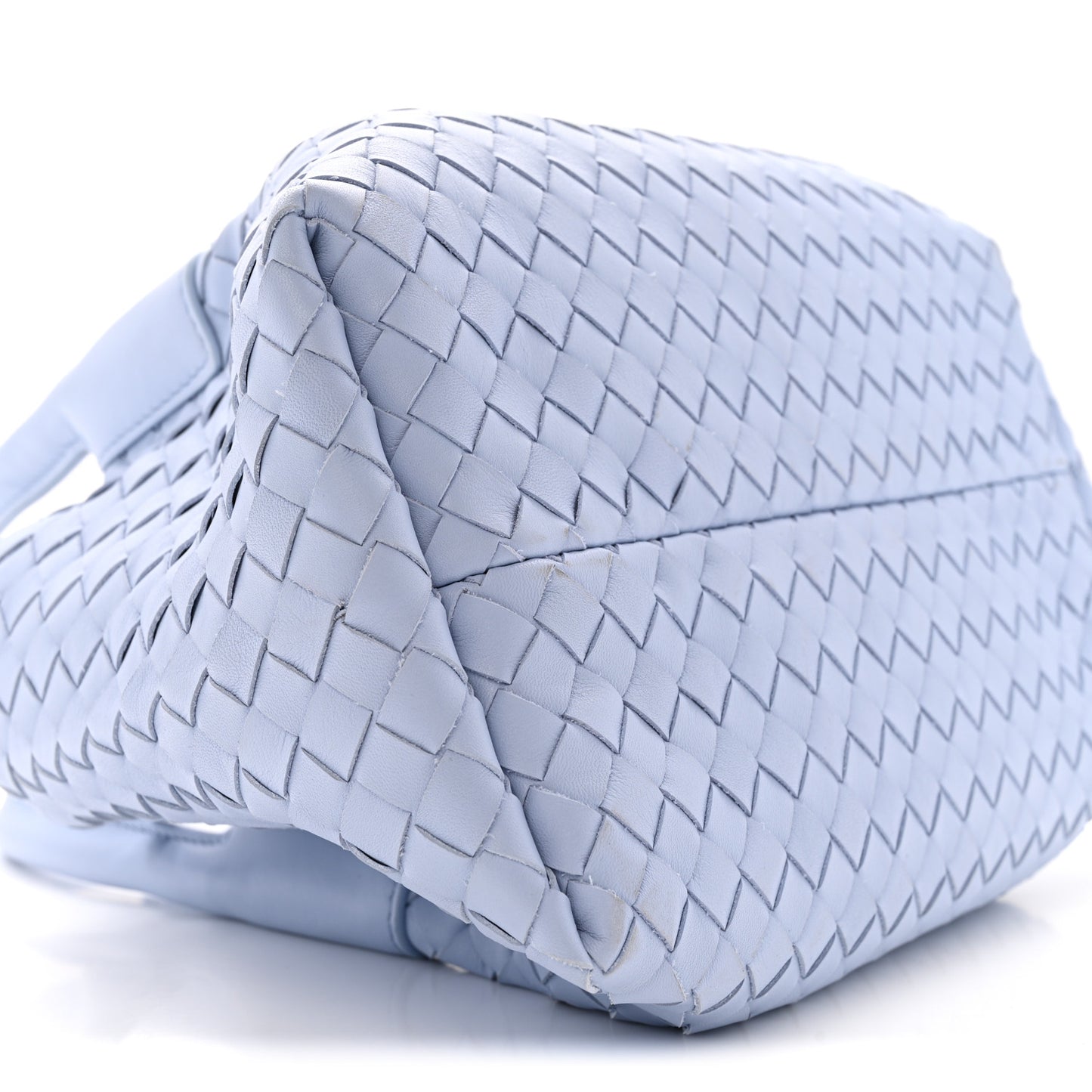 Calfskin Intrecciato Small Pinacoteca Tote Lunar Fondant