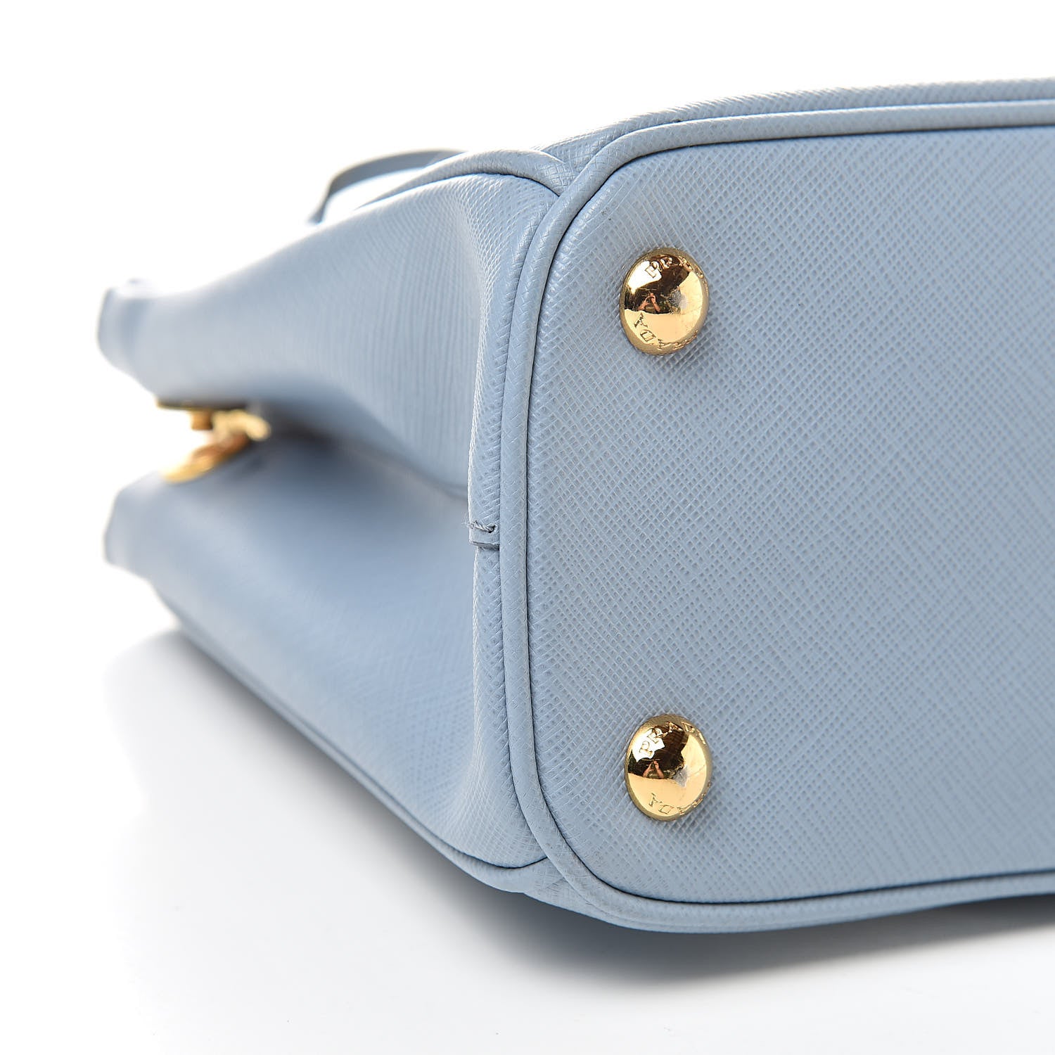Prada Saffiano Galleria Mini Double Zip Tote Aviazione 12 of 14